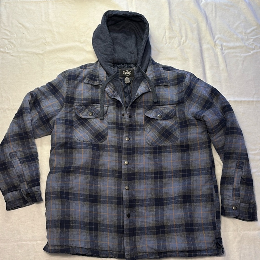 Berkley Jensen Men’s Quilted Flannel Coat
